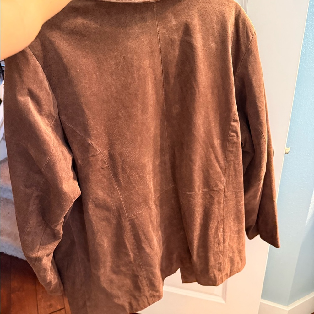 Denim&Co Brown Suede Jacket - Picture 2 of 7